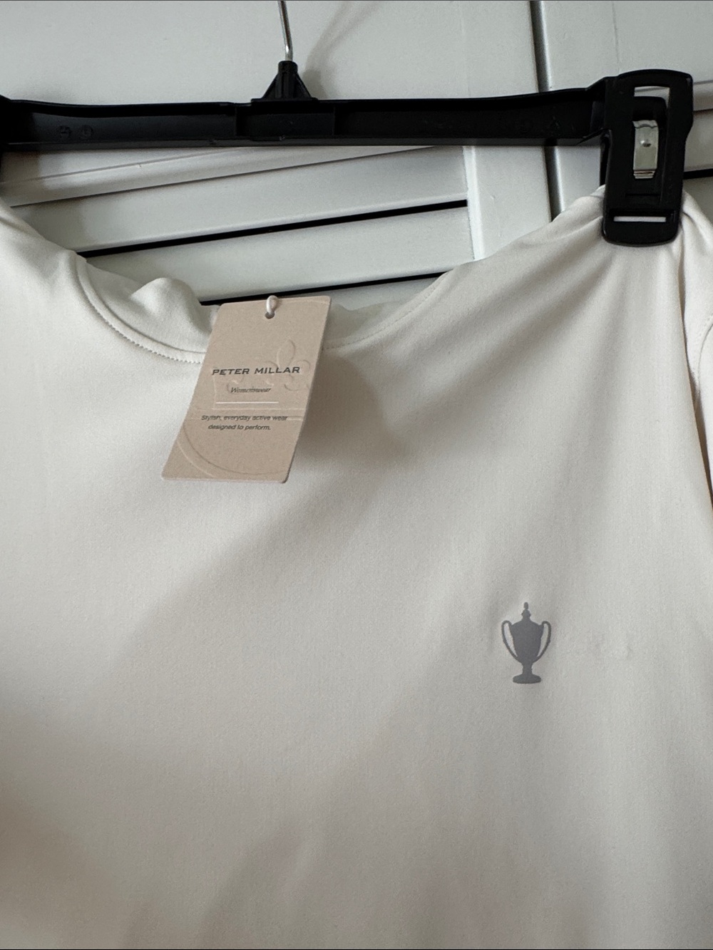 Peter Millar Cream Long-Sleeve Crewneck Sweatshirt - Picture 2 of 6